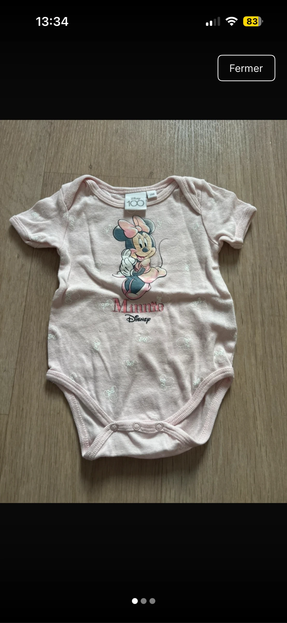 Body Minnie manche courte 